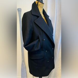 Ralph Lauren Denim & Supply Wool Blend Fisherman Nautical Pea Coat Size M